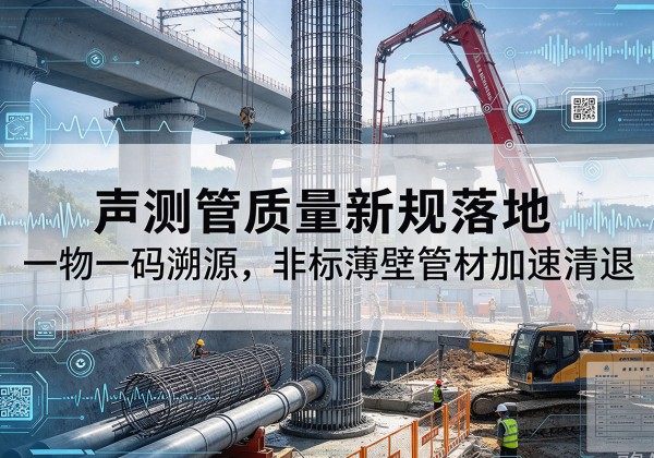 咸安声测管质量新规落地，一物一码溯源，非标薄壁管材加速清退